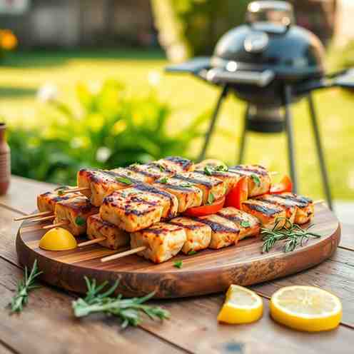 Grilled Fish Skewers - Easy & Healthy Backyard Grill Ideas
